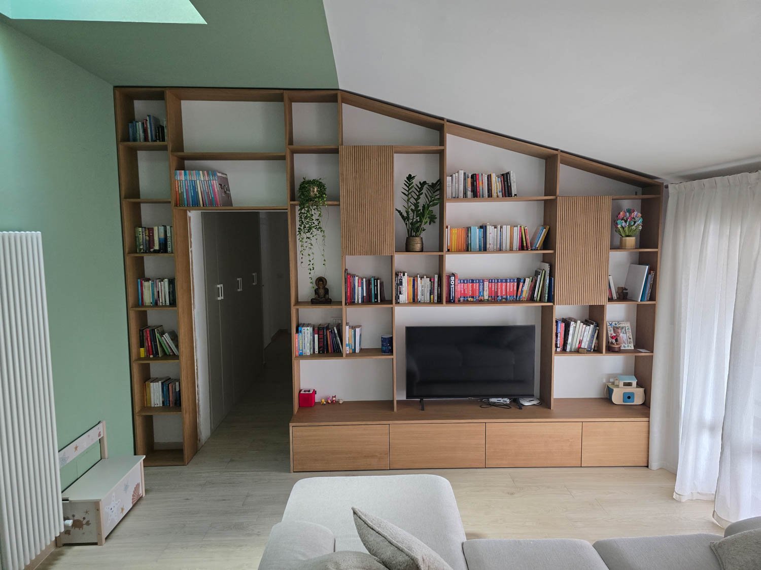 Libreria in rovere di Marta da Assisi